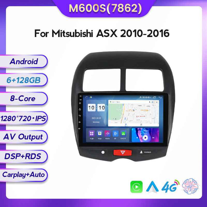 Suitable for Mitsubishi Asx Jinxuan 10-16 models to Android large screen central control car navigation screen 8 + 128
