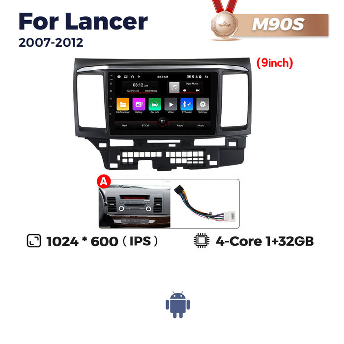Suitable for mitsubishi lancer 2007-2012 mitsubishi lancer wing god car android navigator