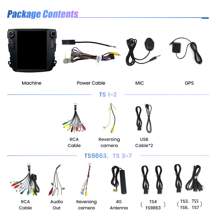 Suitable for mitsubishi outlander mitsubishi outlander vertical screen android smart car navigation system