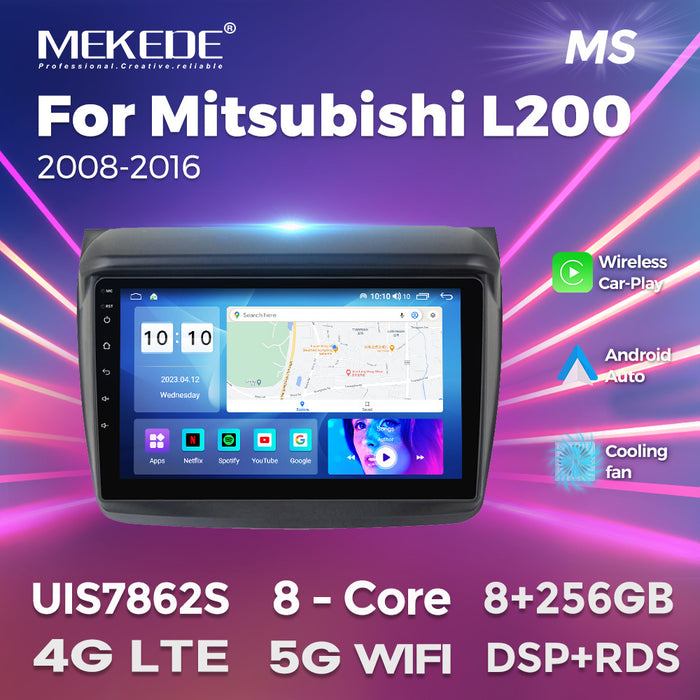 Suitable for mitsubishi pajero jin chang mitsubishi l200 car android navigation motherboard carplay