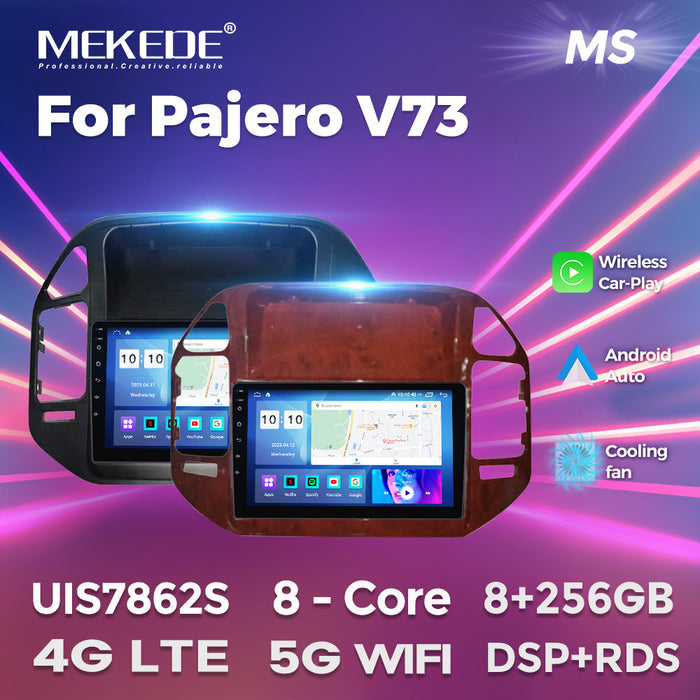 Suitable for mitsubishi pajero pajero v73 car central control large screen gps navigator wireless carplay