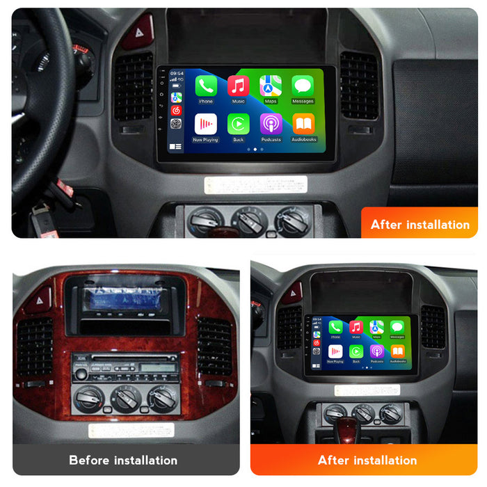 Suitable for mitsubishi pajero pajero v73 car central control large screen gps navigator wireless carplay