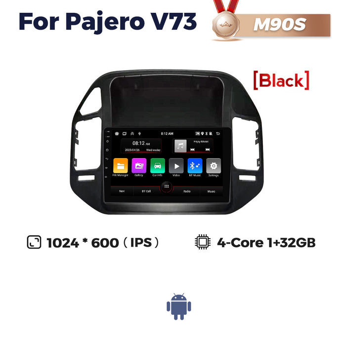 Suitable for mitsubishi pajero pajero v73 car central control large screen gps navigator wireless carplay