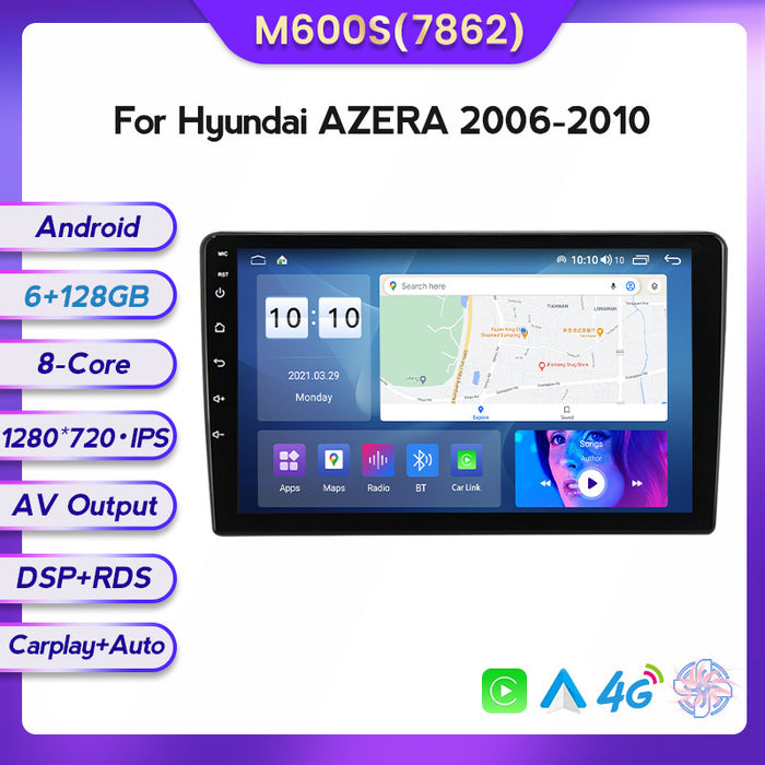 Suitable for modern Azera Yazun 06-10 Android large screen central control car navigation screen 8 + 128