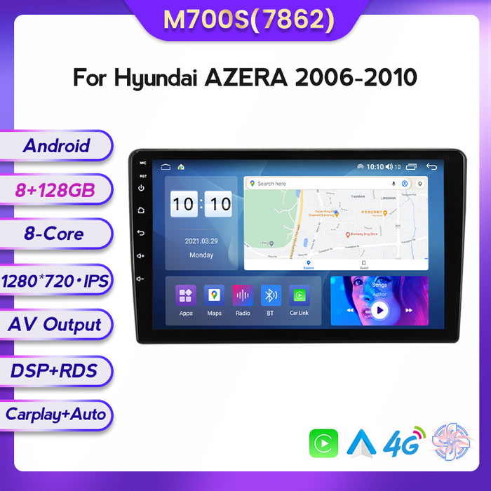 Suitable for modern Azera Yazun 06-10 Android large screen central control car navigation screen 8 + 128