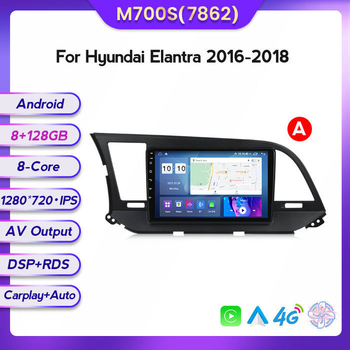 Suitable for modern Elantra 16-18 Android large screen central control car navigation screen 128