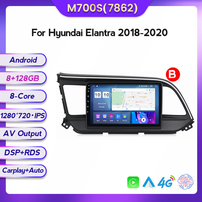 Suitable for modern Elantra 16-18 Android large screen central control car navigation screen 128