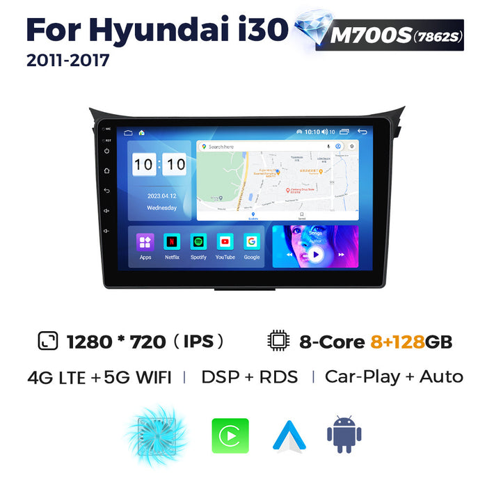 Suitable for modern HYUNDAI I30 11-17 Android large screen central control navigation radio 8 + 256G