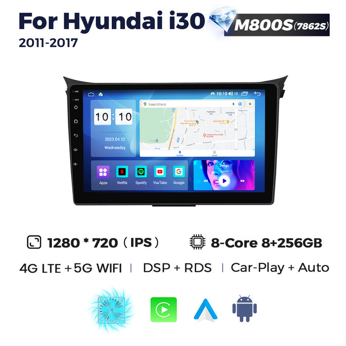 Suitable for modern HYUNDAI I30 11-17 Android large screen central control navigation radio 8 + 256G