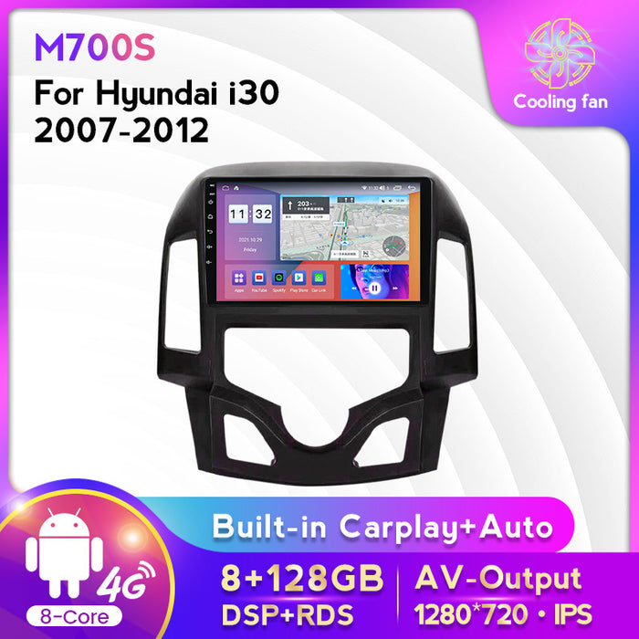 Suitable for modern I30 07-12 modified Android large screen central control car navigation screen 8 + 128