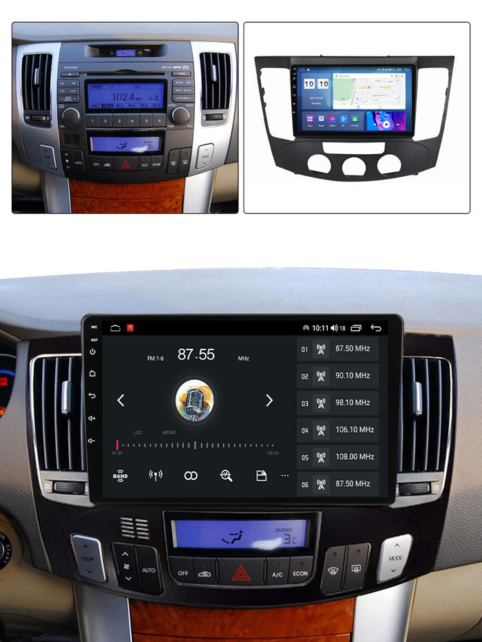 Suitable for modern Santa Fe Sonata NF 2009 Android large screen central control car navigation screen 128