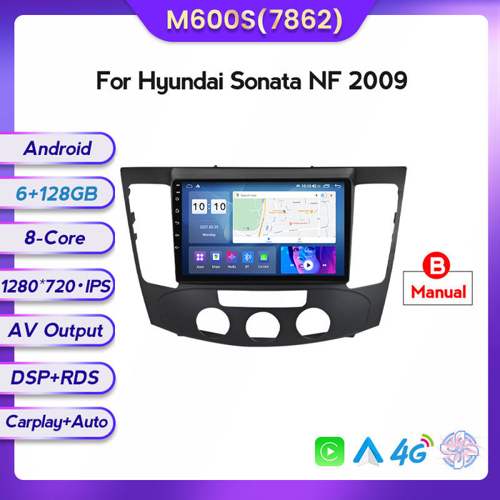 Suitable for modern Santa Fe Sonata NF 2009 Android large screen central control car navigation screen 128
