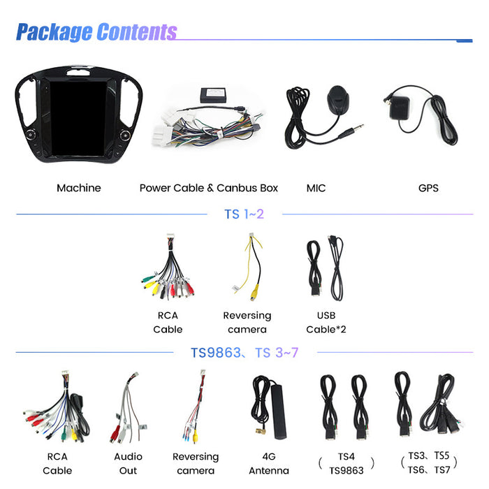 Suitable for nissan juke 2011-2019 vertical screen android smart car navigator wholesale bt5.0