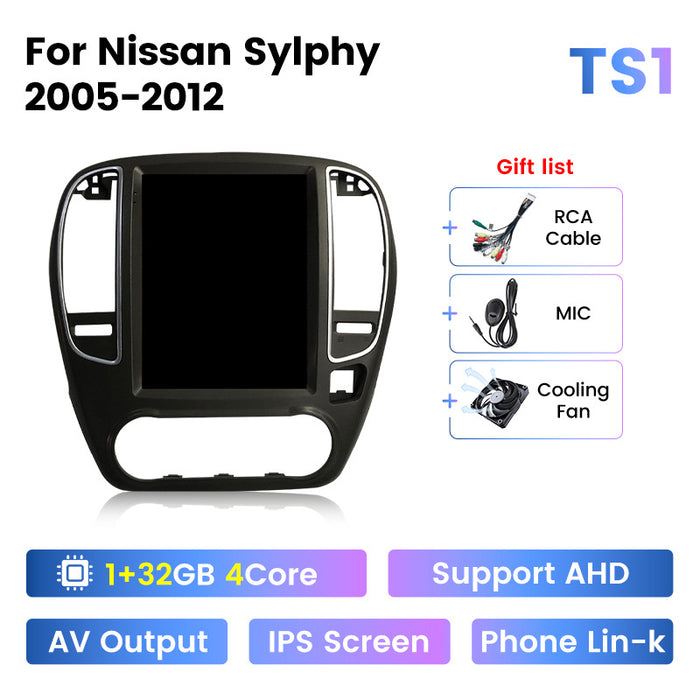 Suitable for nissan sylphy 2006-2012 nissan sylphy vertical screen android navigation car navigation device