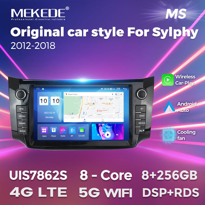 Suitable for nissan sylphy 2012-2018 nissan new sylphy button model car android navigator