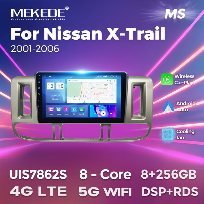 Suitable for nissan x-trail 2001-2006 nissan x-trail car android navigator carplay