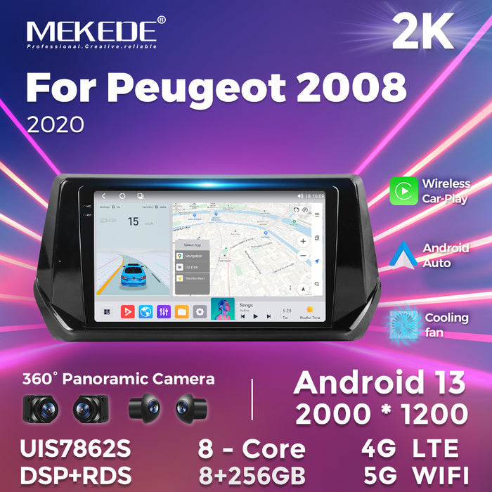 Suitable for peugeot 2008 2020 peugeot 2008 restoration smart android large screen car navigation device