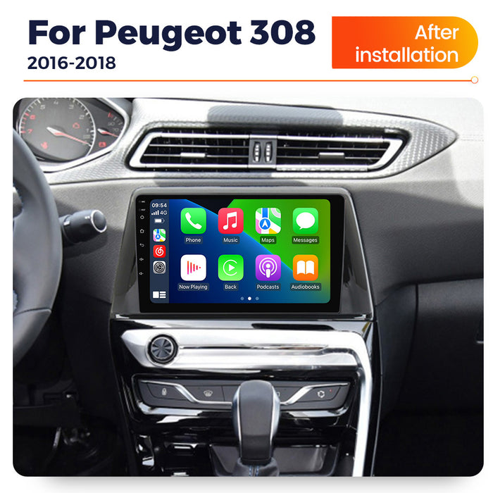 Suitable for Peugeot 308 2016-2018 Android large screen central control navigation radio 8 + 256G