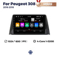 Suitable for Peugeot 308 2016-2018 Android large screen central control navigation radio 8 + 256G