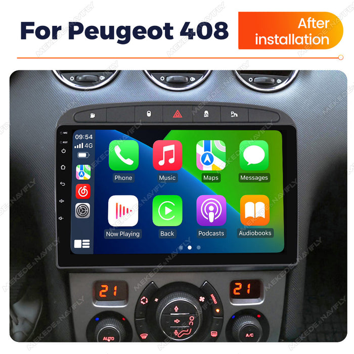 Suitable for peugeot 408 2010-2013 logo 408 android car navigation wireless carplay