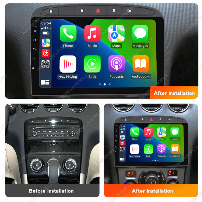 Suitable for peugeot 408 2010-2013 logo 408 android car navigation wireless carplay