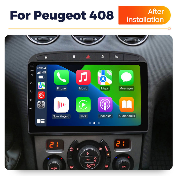 Suitable for peugeot 408, large screen car central control android navigator wireless carplay