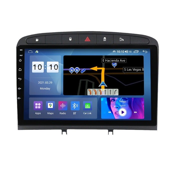 Suitable for peugeot 408, large screen car central control android navigator wireless carplay