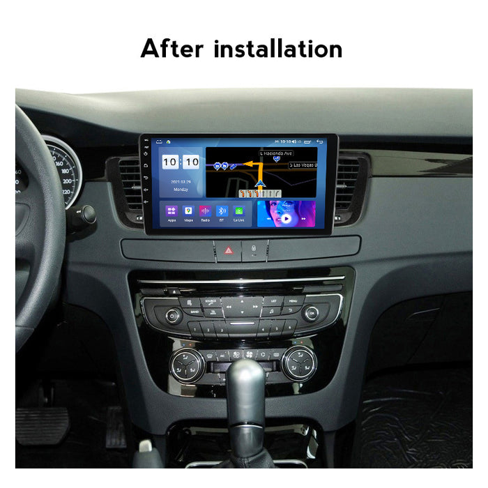 Suitable for peugeot 508, large screen android car navigation, rear view wireless carplay