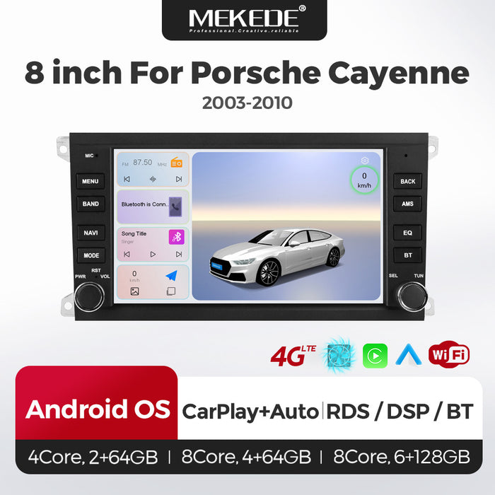 Suitable for Porsche Cayenne 03-10 8-inch Android large-screen central control navigation radio button special machine
