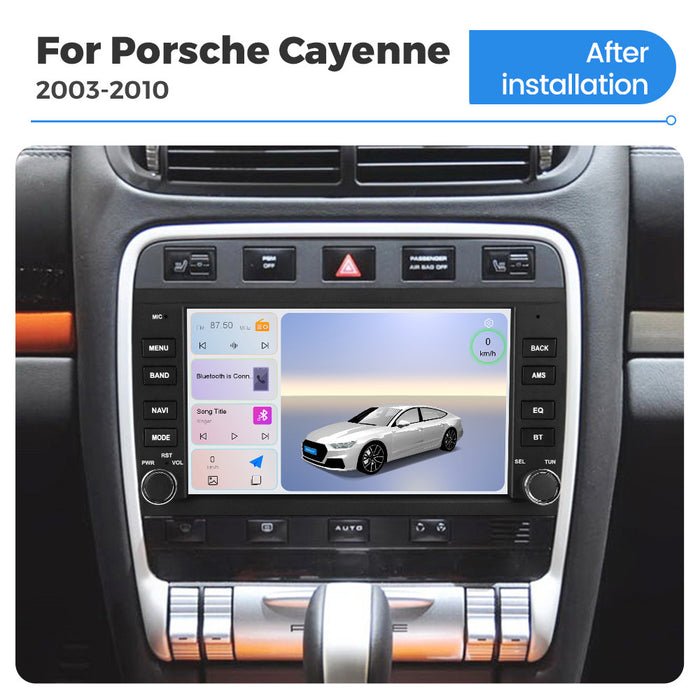 Suitable for Porsche Cayenne 03-10 8-inch Android large-screen central control navigation radio button special machine