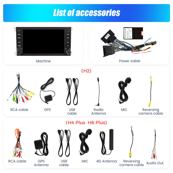 Suitable for Porsche Cayenne 03-10 8-inch Android large-screen central control navigation radio button special machine