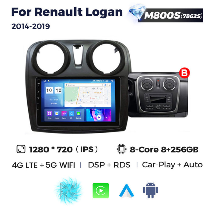 Suitable for renault logan sandero/symbol 2014-2019 renault logan android navigation