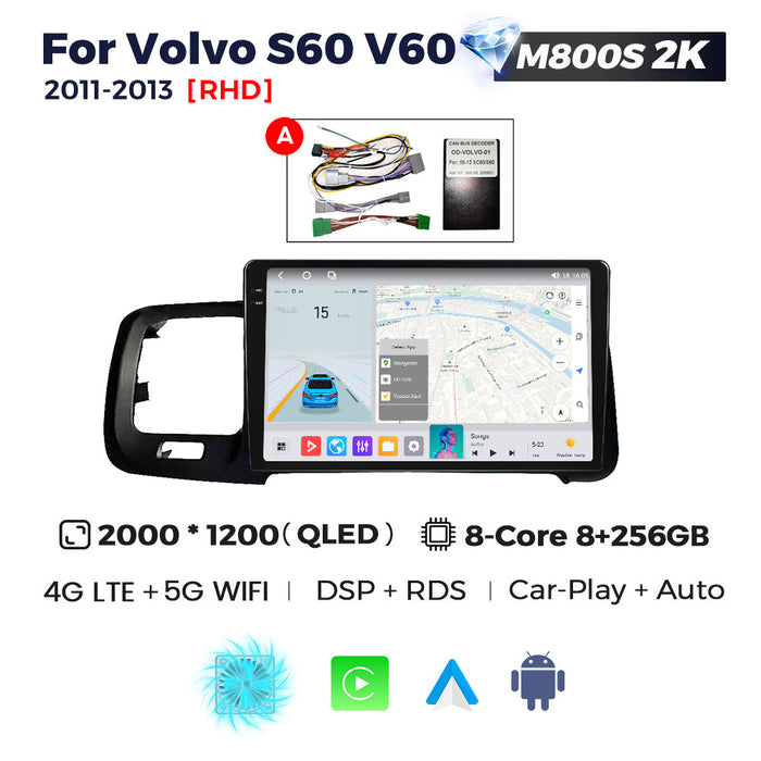 Suitable for rhd volvo s60 v60 2011-2020 right-hand drive volvo s60 android car navigation