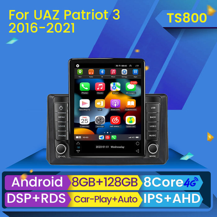 Suitable for russian uaz patriot 3 2016-2021 vertical screen android smart navigation head unit