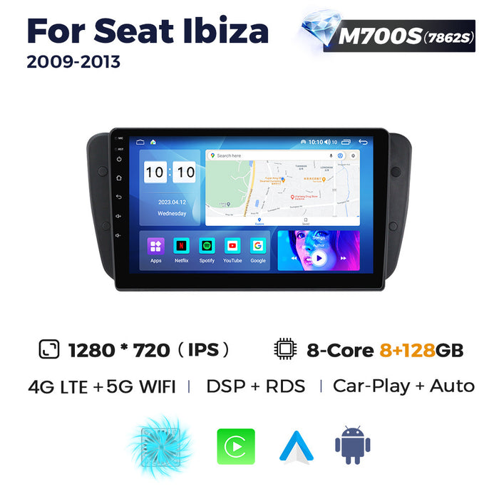 Suitable for SEAT Ibiza 2009-2013 Android large screen central control navigation radio 8 + 256G