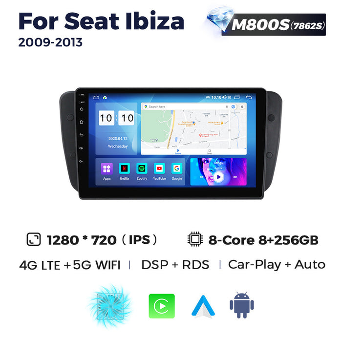 Suitable for SEAT Ibiza 2009-2013 Android large screen central control navigation radio 8 + 256G