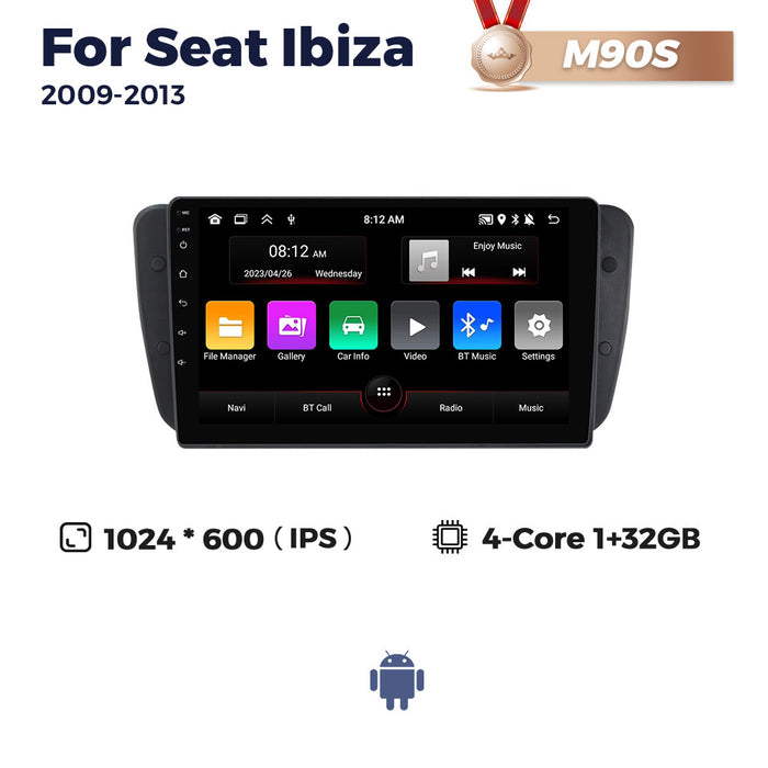 Suitable for SEAT Ibiza 2009-2013 Android large screen central control navigation radio 8 + 256G