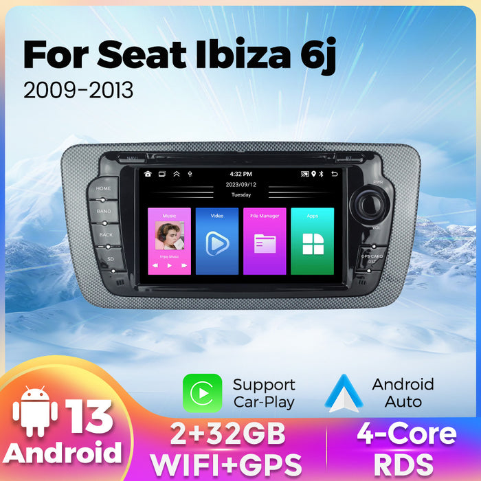 Suitable for seat ibiza 6j 2009 - 2013 mk4 fr seat ibiza android navigator