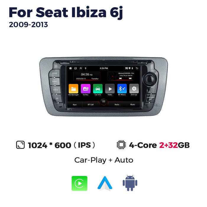 Suitable for seat ibiza 6j 2009 - 2013 mk4 fr seat ibiza android navigator