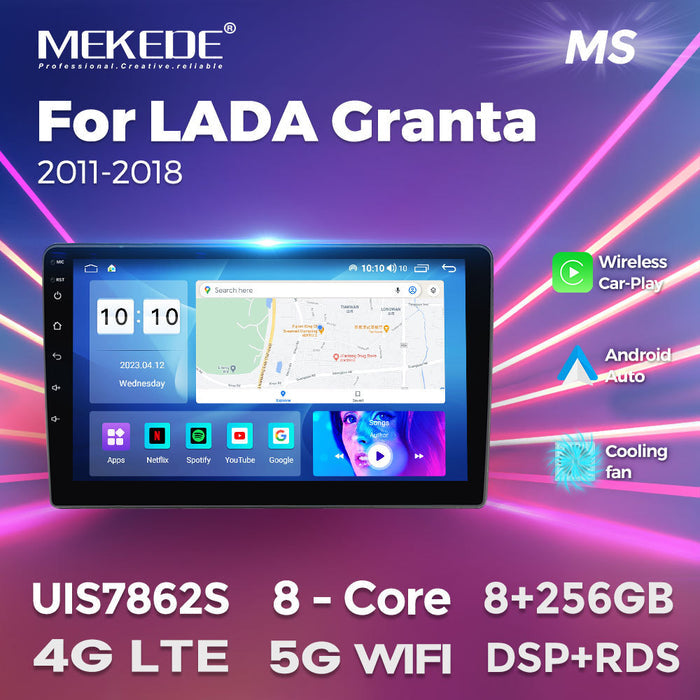 Suitable for single-spindle lada granta car android central control navigation system smart multimedia