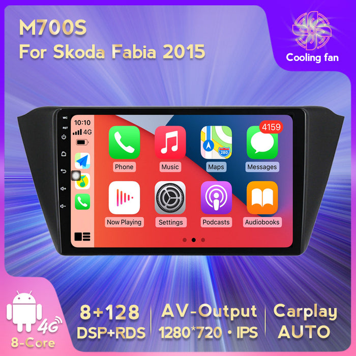 Suitable for skoda fabia android large screen car navigation wireless carplay