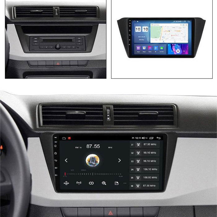 Suitable for skoda fabia android large screen car navigation wireless carplay