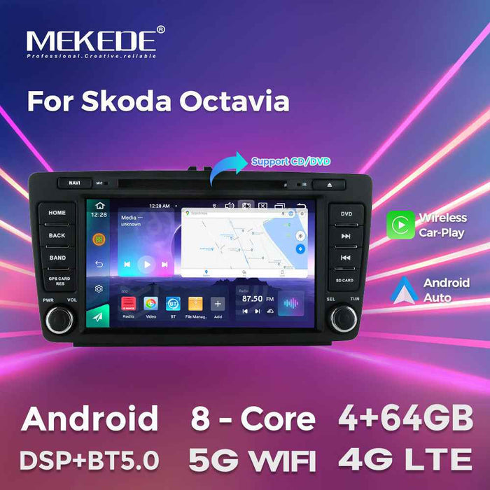 Suitable for Skoda Octavia Android with DVD Large Screen Central Navigation Bluetooth Carplay