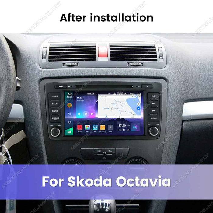 Suitable for Skoda Octavia Android with DVD Large Screen Central Navigation Bluetooth Carplay