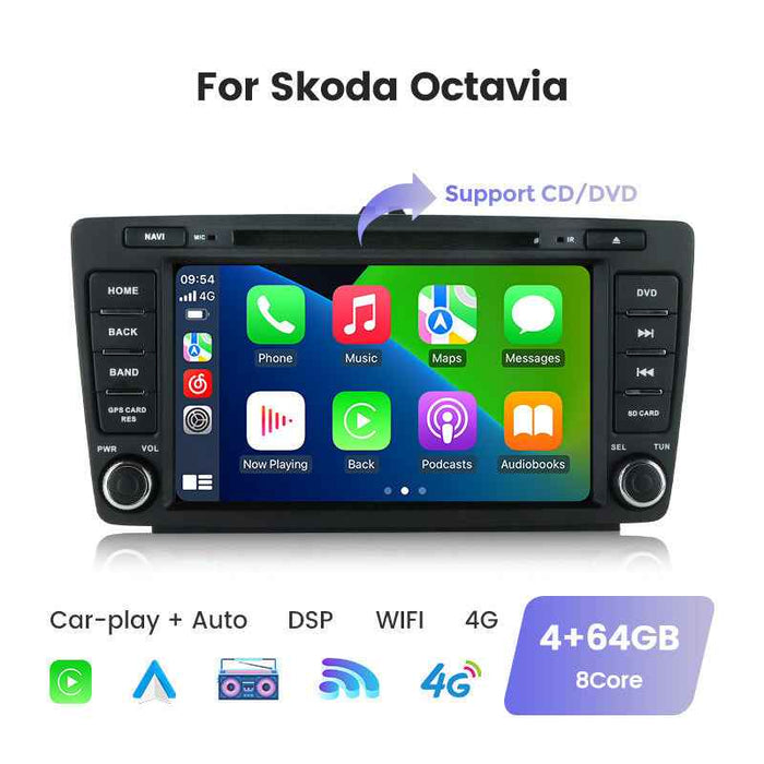Suitable for Skoda Octavia Android with DVD Large Screen Central Navigation Bluetooth Carplay