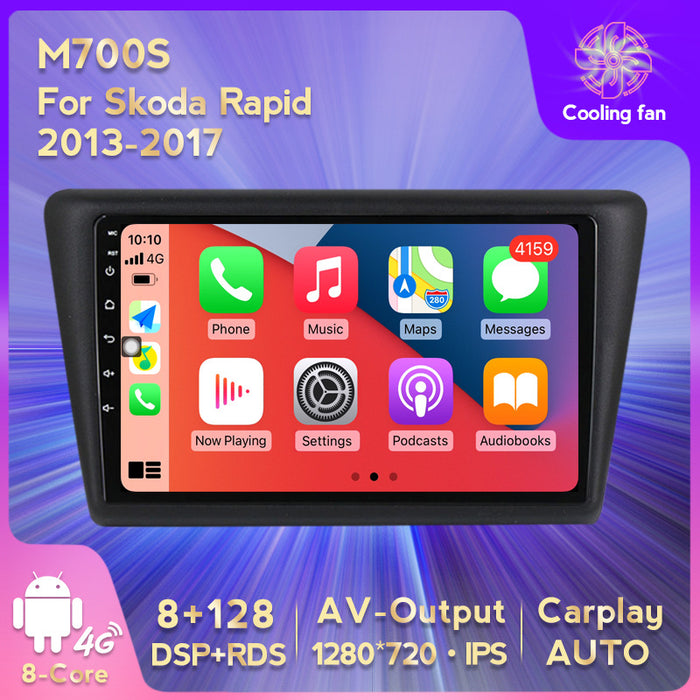 Suitable for skoda rapid android large screen car navigation wireless carplay