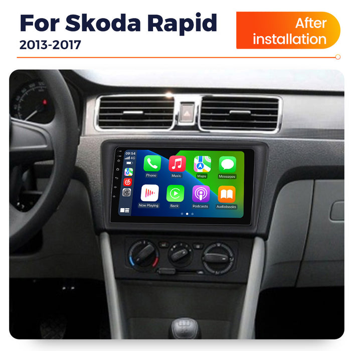 Suitable for skoda rapid android large screen car navigation wireless carplay