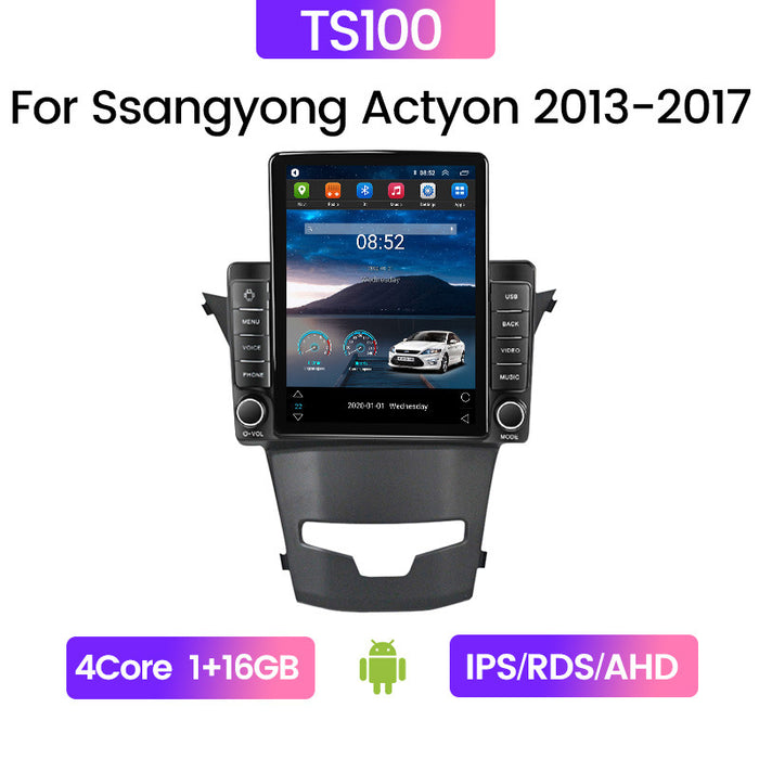 Suitable for ssangyong korando actyon ssangyong korando android car navigation stone monument machine