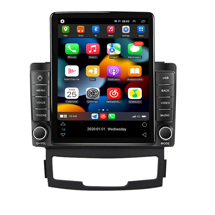 Suitable for ssangyong korando vertical screen android car navigation system stone monument machine