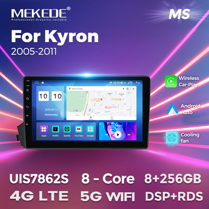 Suitable for Ssangyong Kyron 2005-2011 Android large screen central control navigation radio 8 + 256G